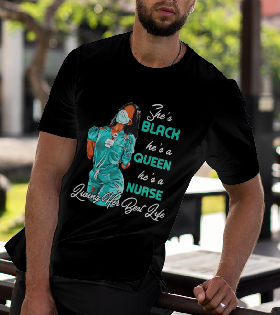 BLACK QUEEN NURSE Doing Her Thing T-Shirt