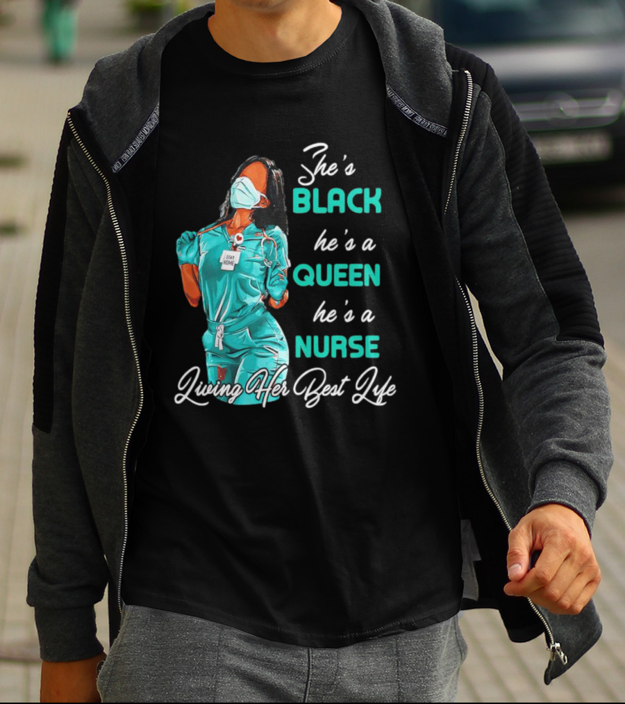 BLACK QUEEN NURSE Doing Her Thing T-Shirt