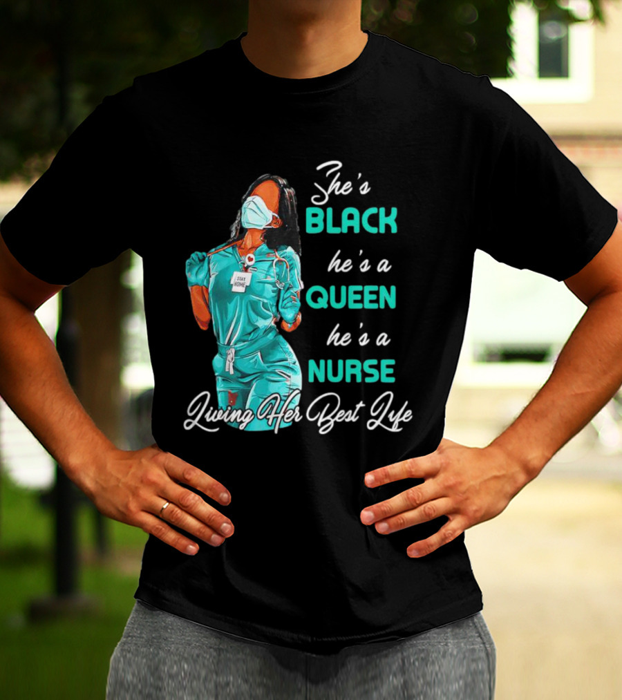 BLACK QUEEN NURSE Doing Her Thing T-Shirt