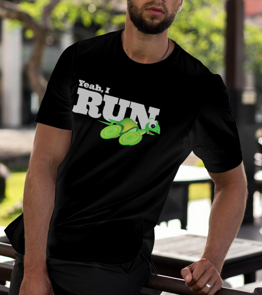 Turtle Yeah I Run Racing Green Run T-Shirt