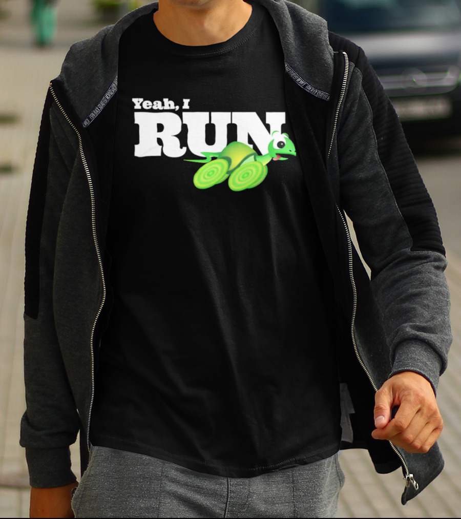 Turtle Yeah I Run Racing Green Run T-Shirt