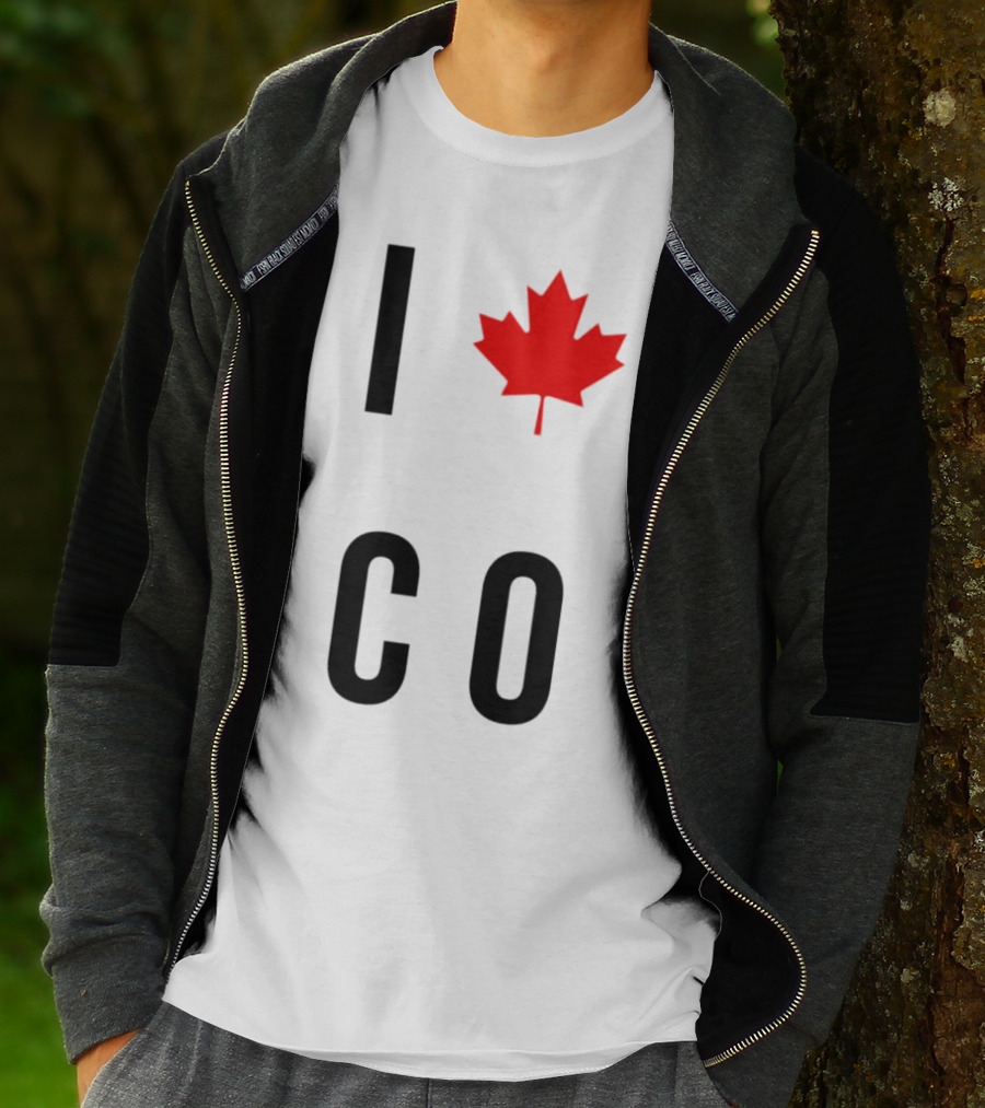 I Love Colorado Maple Leaf Co T-Shirt