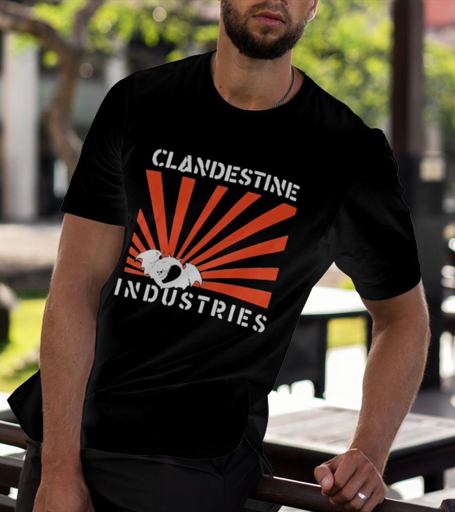 Clandestine Industries Bat Wings Sunburst T-Shirt