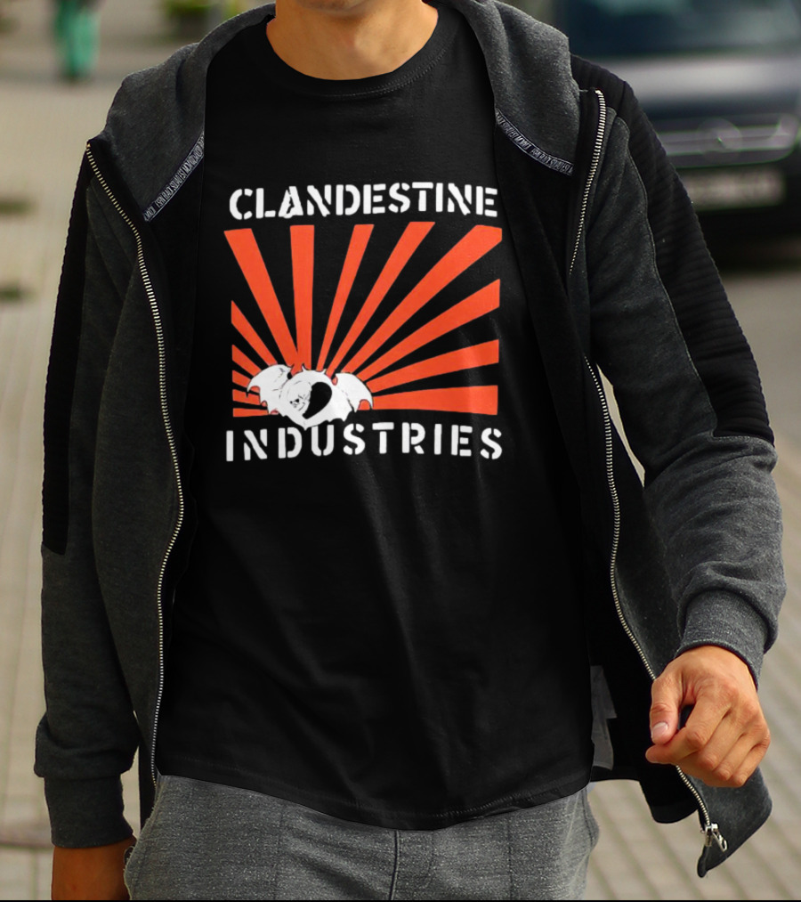 Clandestine Industries Bat Wings Sunburst T-Shirt