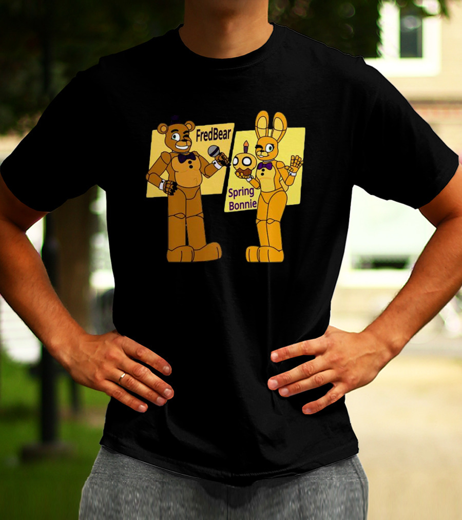 FredBear And Springbonnie Animatronic Duo From Five Nights At Freddy's T-Shirt