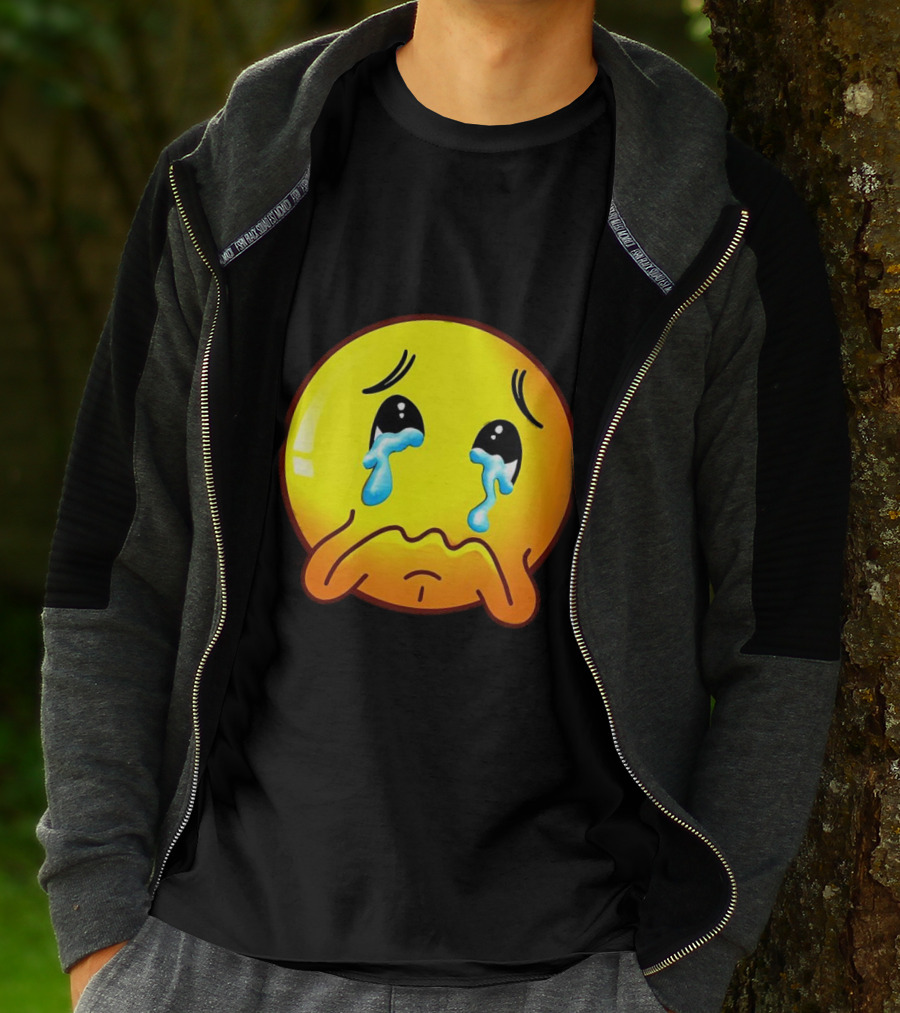 Ginger Sad Crying Emoji T-Shirt