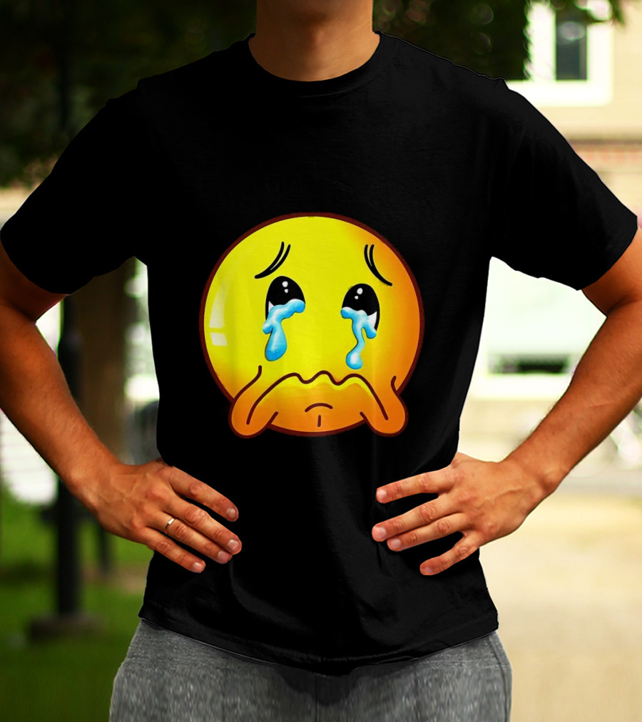 Ginger Sad Crying Emoji T-Shirt