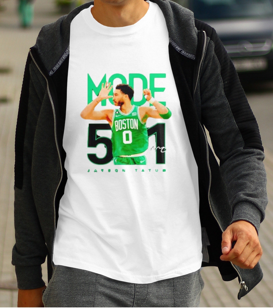 Jayson Tatum Boston Mode 51 Signature Points Game T-Shirt