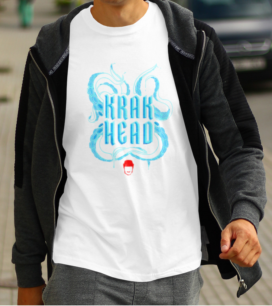 Krak Head Kraken Tentacles And Face T-Shirt