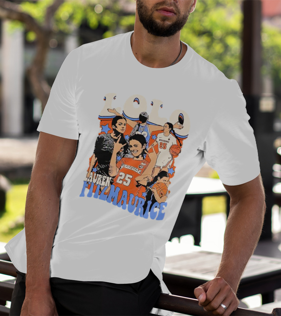 LOLO Lauren Fitzmaurice Syracuse 25 Basketball Vintage T-Shirt