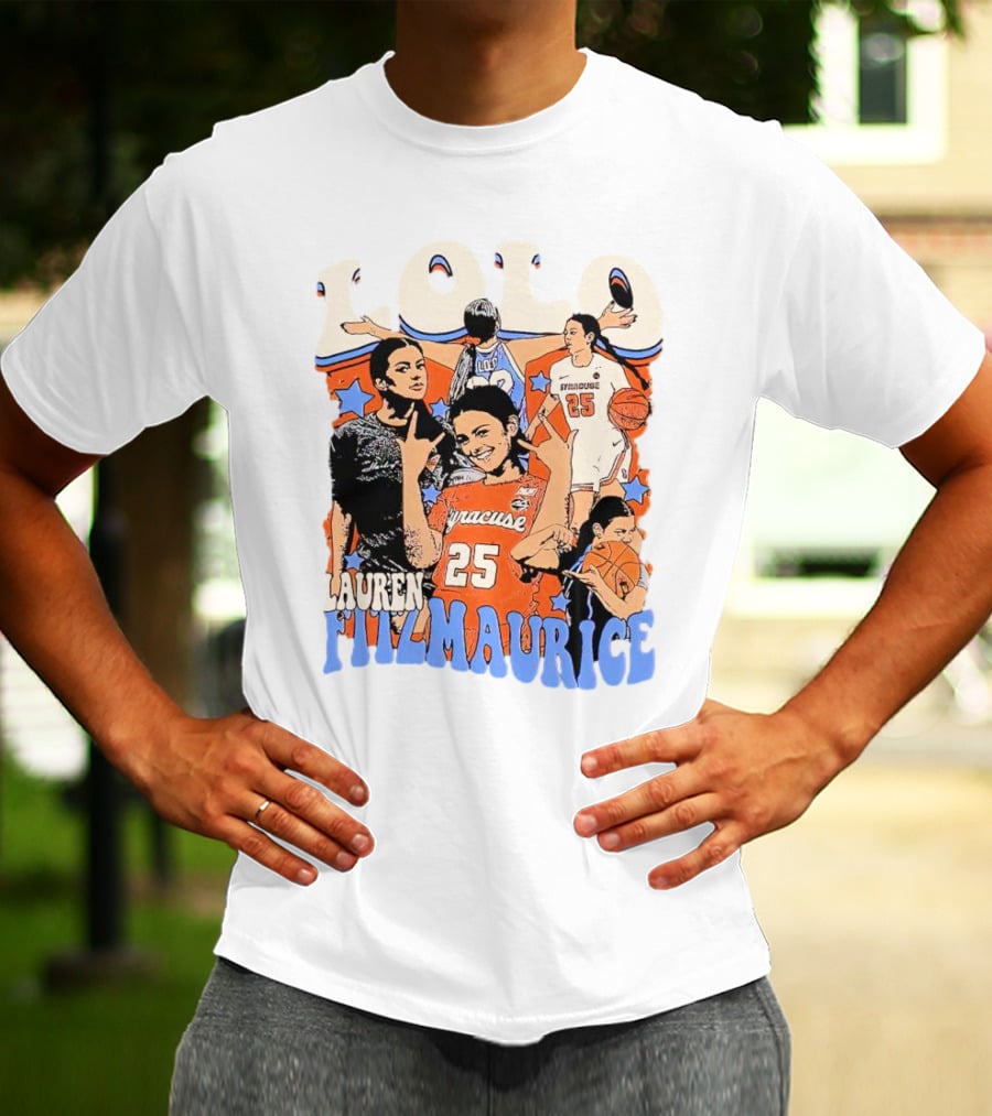 LOLO Lauren Fitzmaurice Syracuse 25 Basketball Vintage T-Shirt