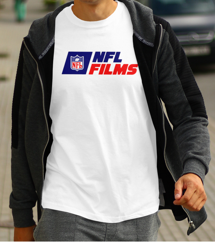 NFL Films Official Logo With Red And Blue Shield T-Shirt