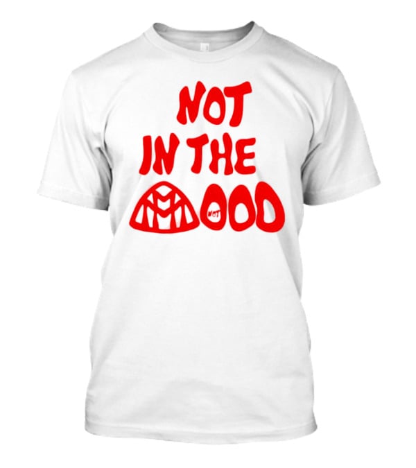 NOT IN THE MOOD Spider-Man Venom Not Mood Balloon Faces T-Shirt
