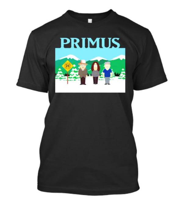 Primus 25 Years South Park Winter Scene T-Shirt