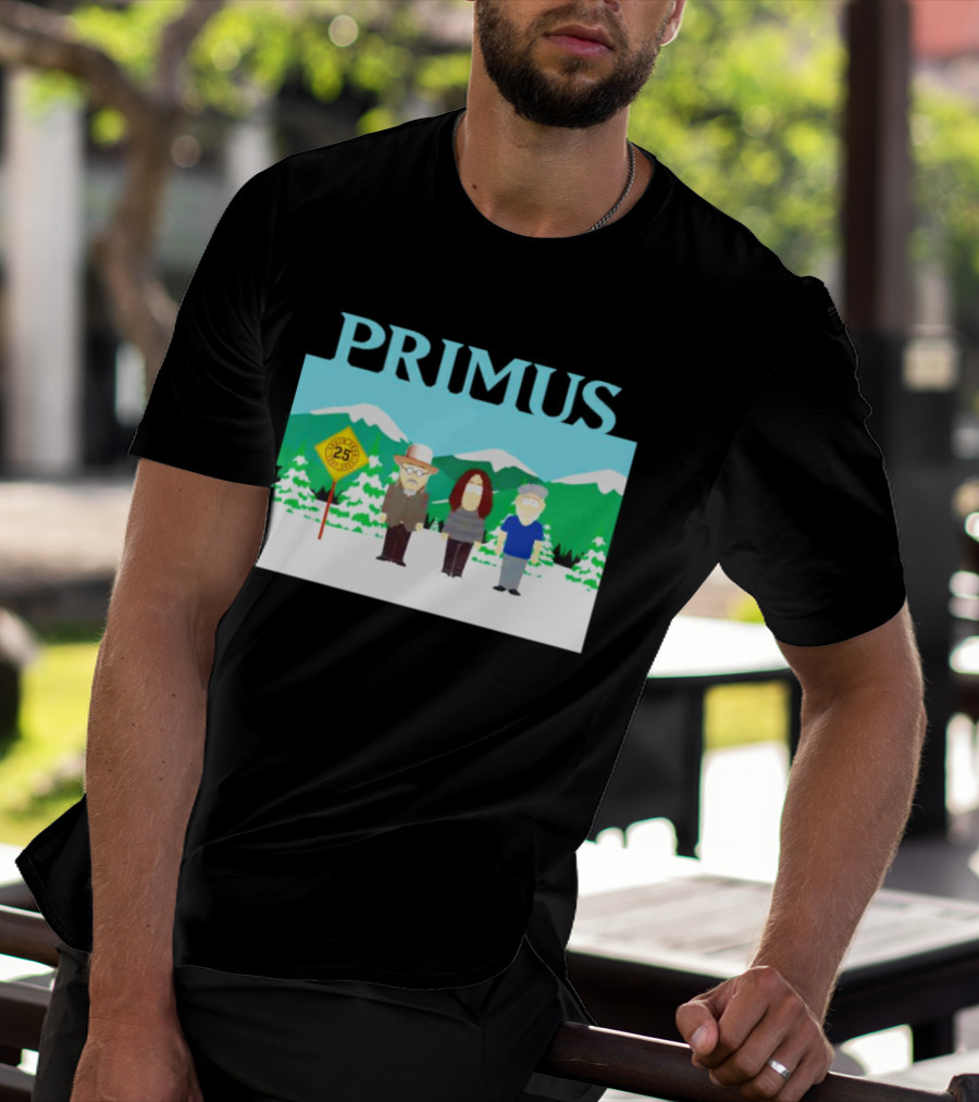 Primus 25 Years South Park Winter Scene T-Shirt