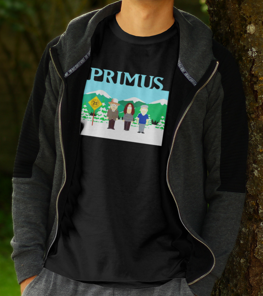 Primus 25 Years South Park Winter Scene T-Shirt
