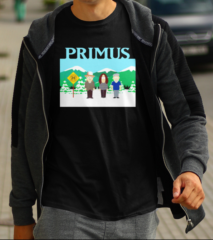 Primus 25 Years South Park Winter Scene T-Shirt