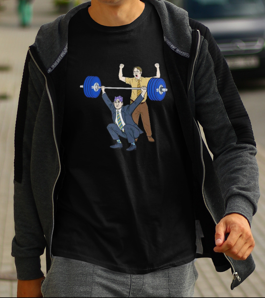 Prison Mike Weightlifting Powerlift With Assistant Gym Coach T-Shirt