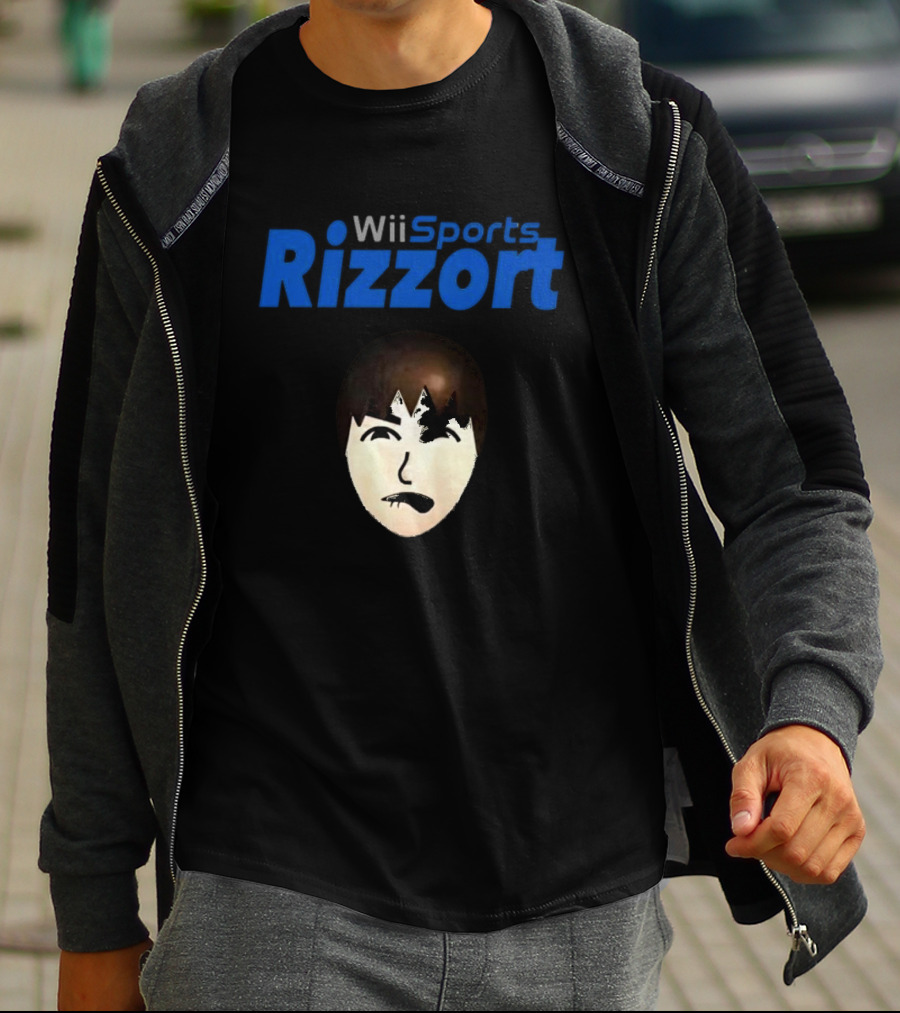 Wii Sports Rizzort Meme Gaming Parody With Character Face T-Shirt