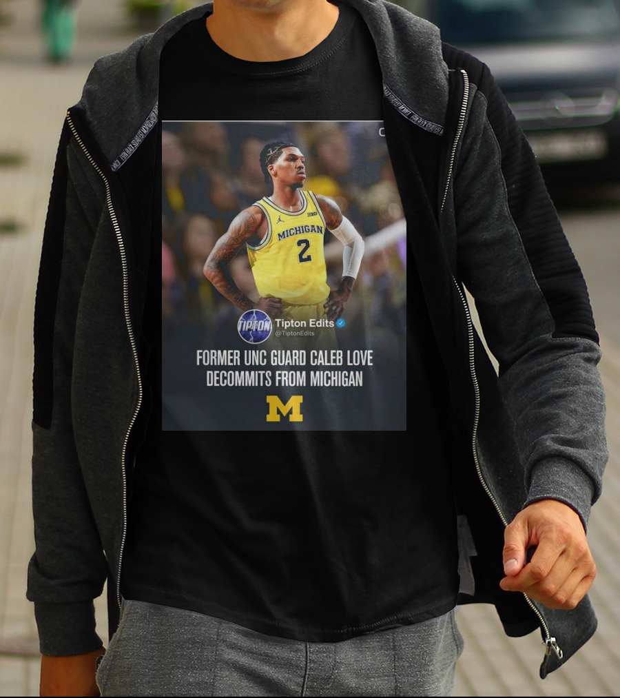 Former UNC Guard Caleb Love Decommits From Michigan T-Shirt