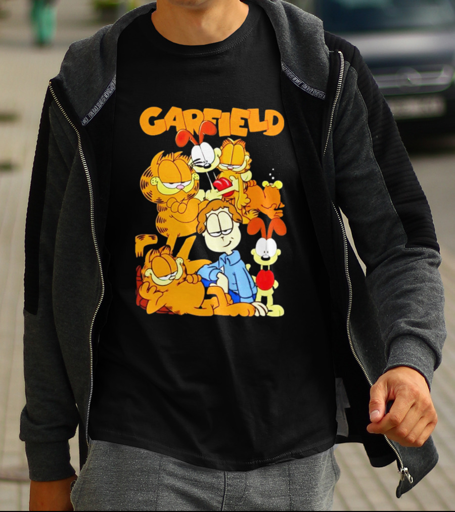 Garfield And Friends Cartoon Characters Reunion T-Shirt