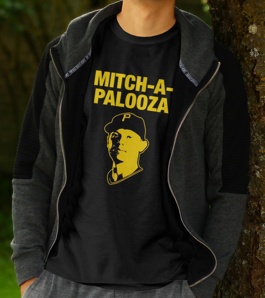 Pittsburgh Pirates Mitch-a-Palooza Bold Yellow Baseball Player T-Shirt