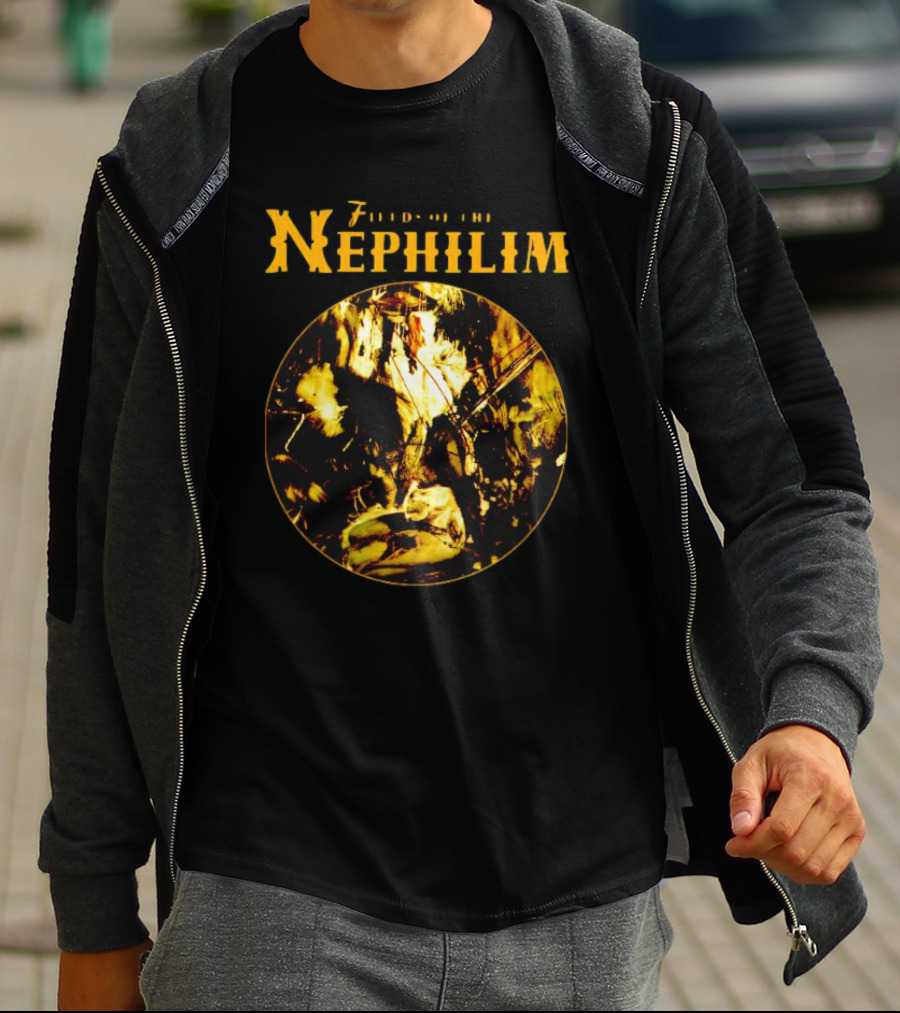 Fields Of The Nephilim Elizium Abstract Circle T-Shirt