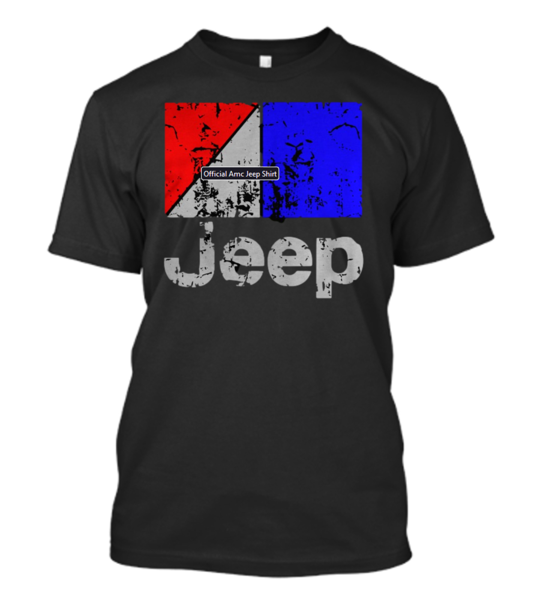 AMC Jeep Red Blue T-Shirt