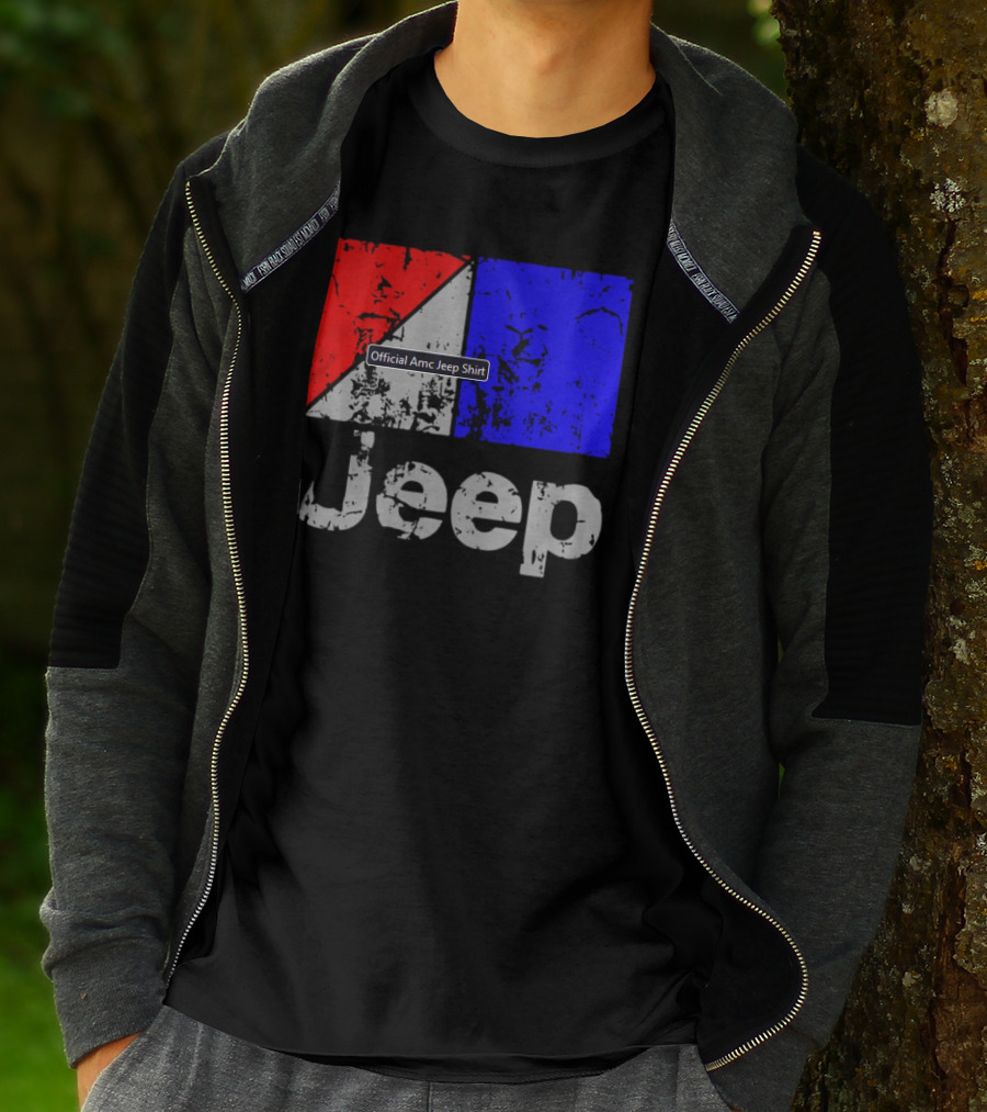 AMC Jeep Red Blue T-Shirt