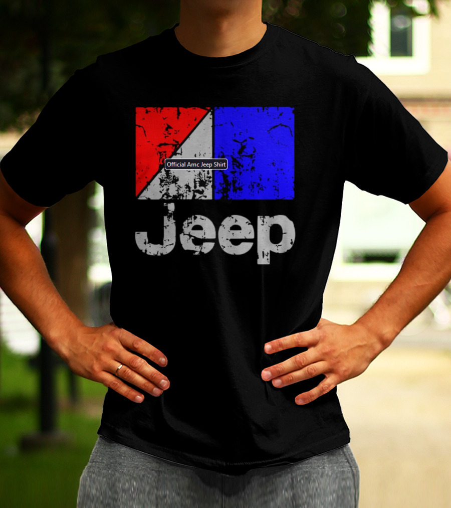 AMC Jeep Red Blue T-Shirt