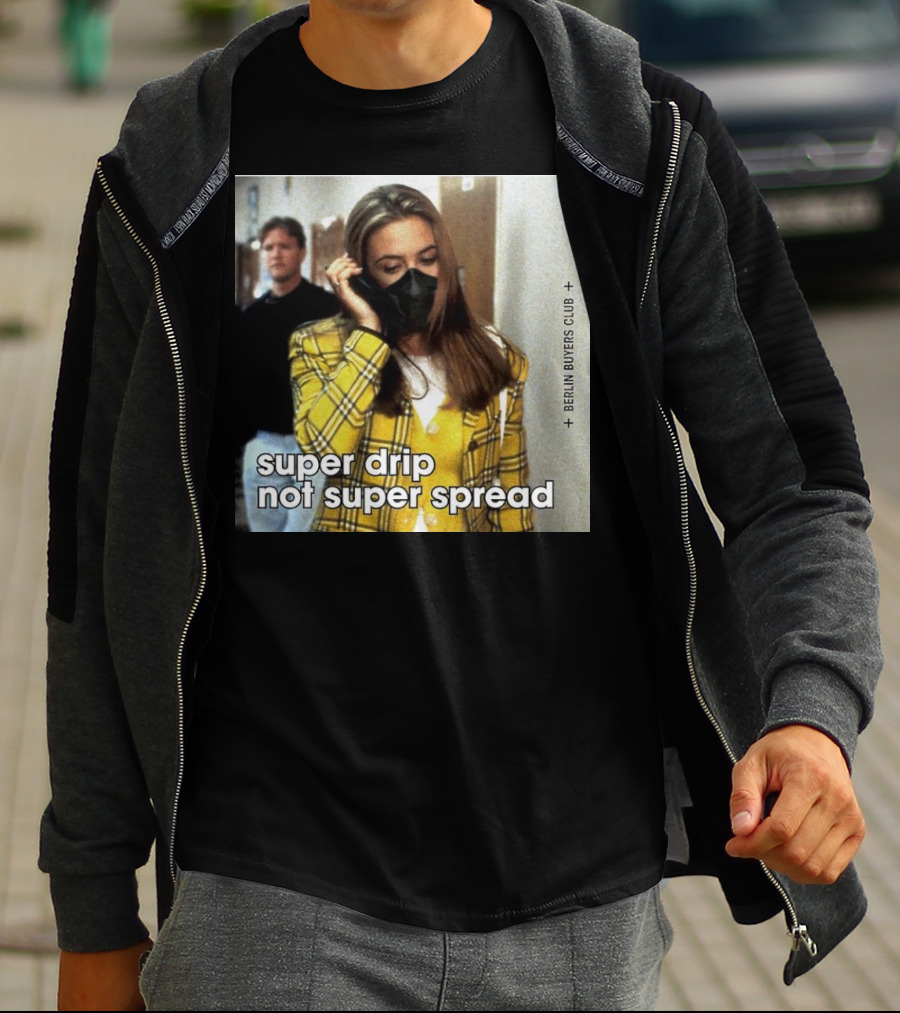 Super Drip Not Super Spread Berlin Buyers Club Plaid Fashion Mask T-Shirt