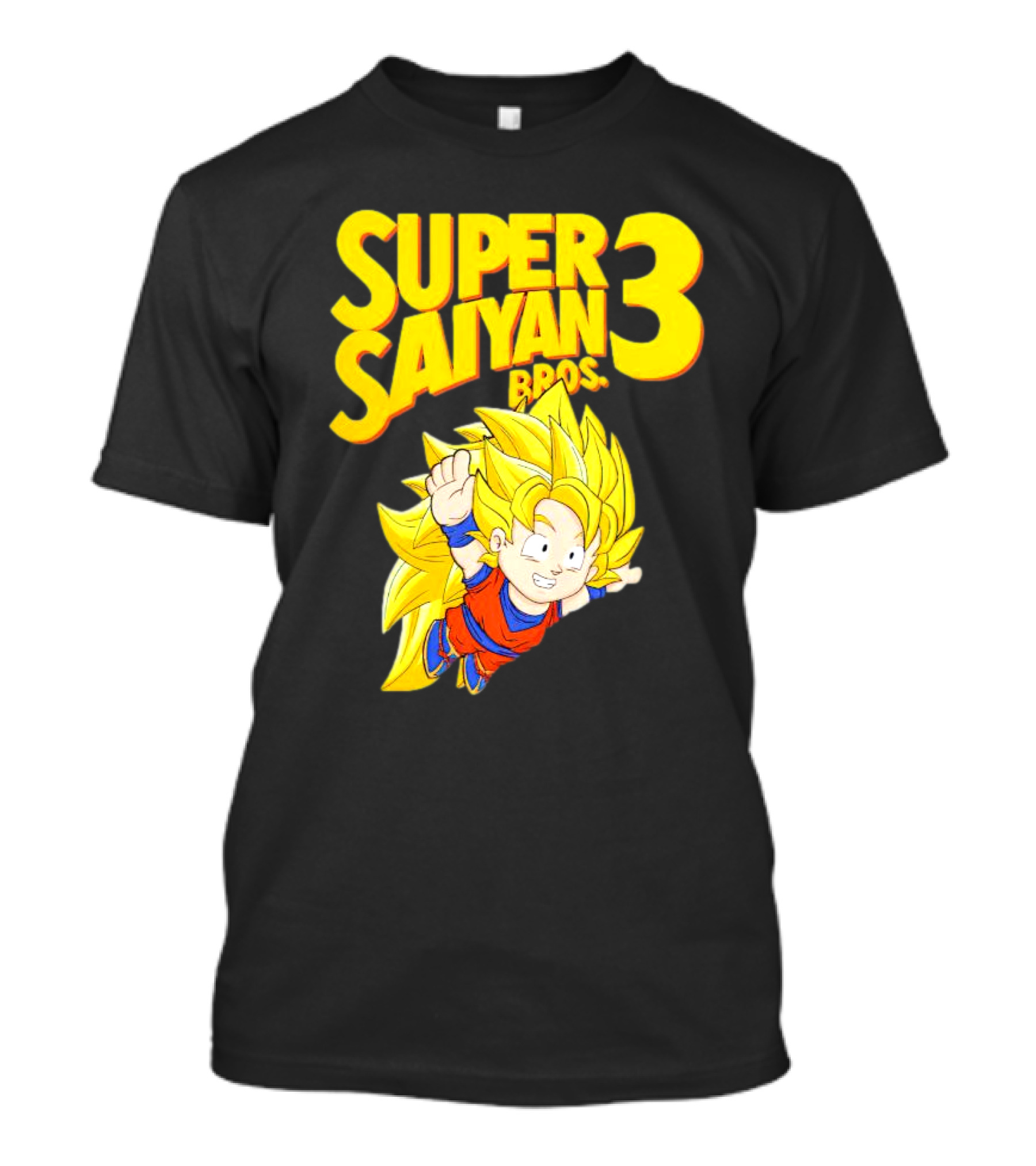 Super Saiyan 3 Bros Vintage Gaming Fusion T-Shirt