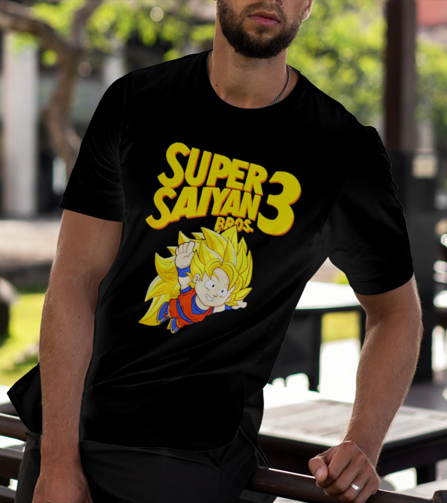 Super Saiyan 3 Bros Vintage Gaming Fusion T-Shirt