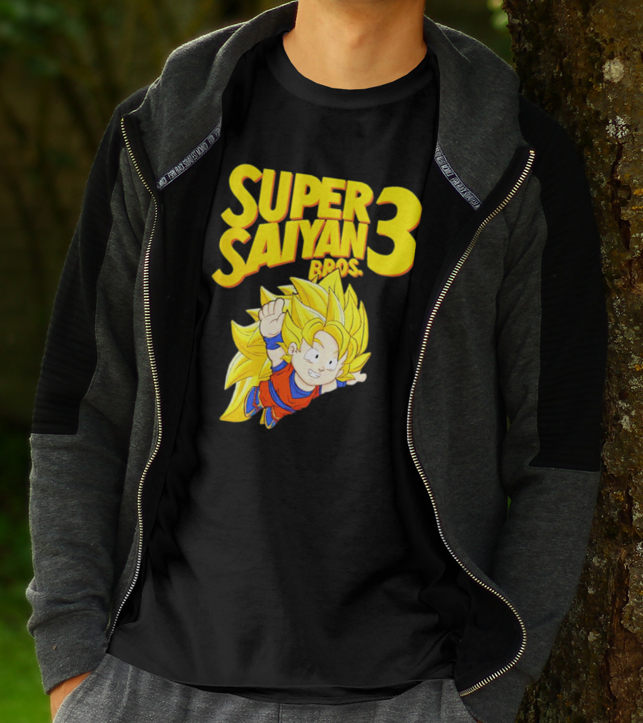 Super Saiyan 3 Bros Vintage Gaming Fusion T-Shirt