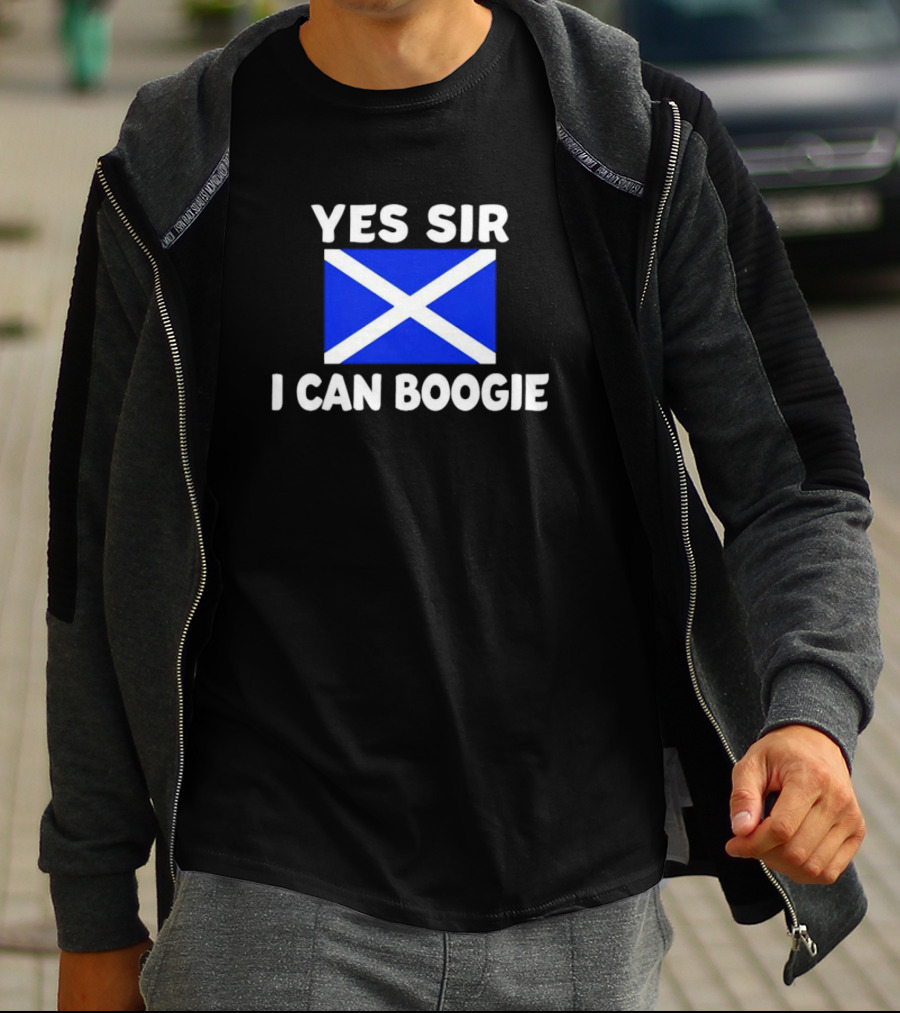 Yes Sir I Can Boogie Scotland Flag T-Shirt
