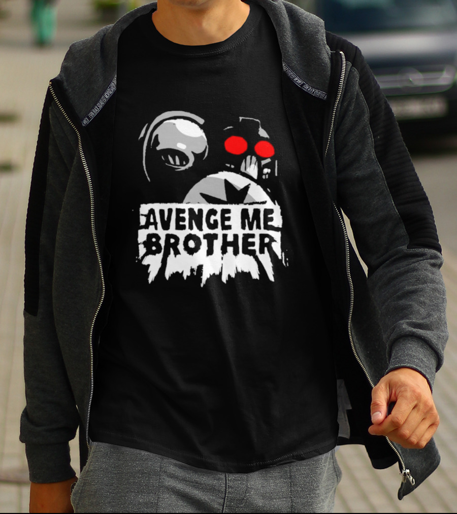 Avenge Me Brother Space Skull Red Eyes Iconic T-Shirt