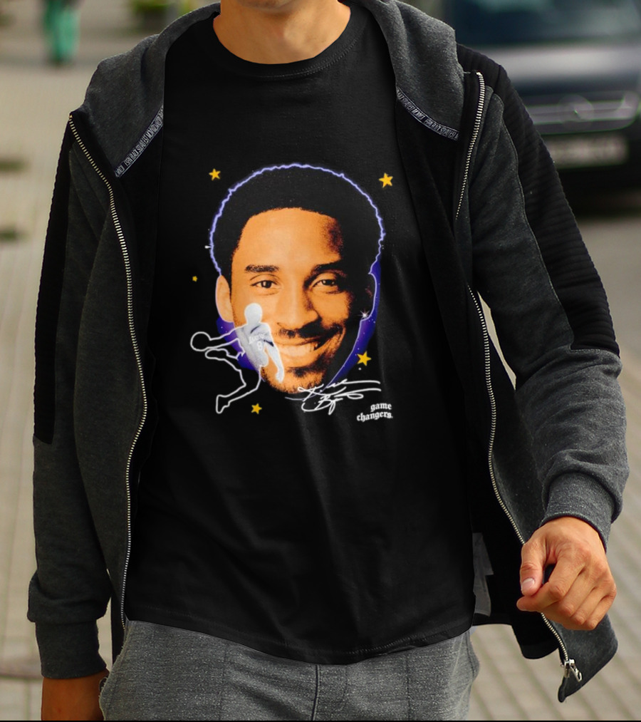Kobe Bryant Game Changers Starry Big Face T-Shirt