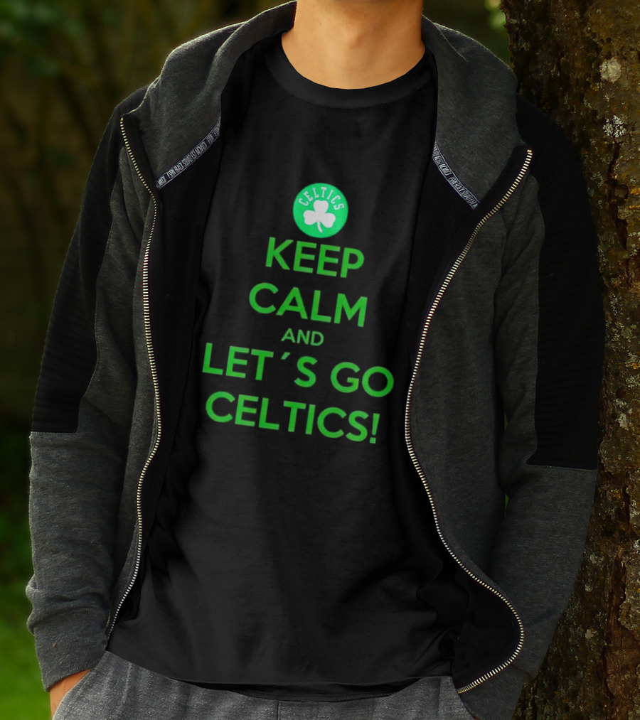 Boston Celtics Keep Calm And Let's Go Celtics With Shamrock T-Shirt