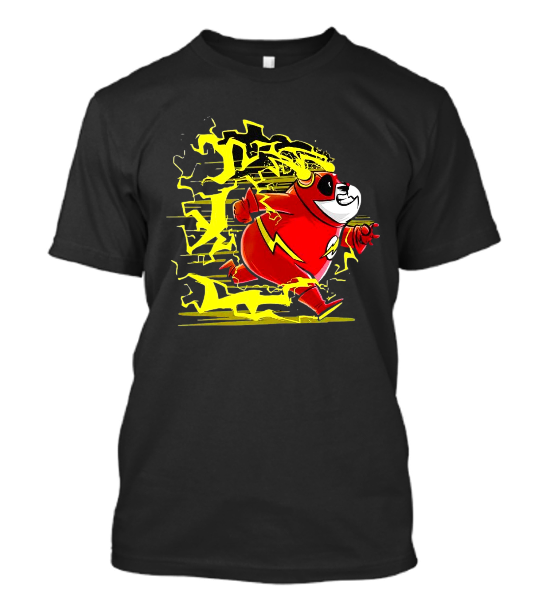 Flash Panda Velocipanda Lightning Hero Charge T-Shirt