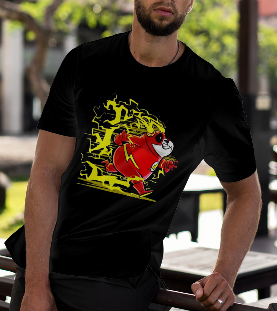 Flash Panda Velocipanda Lightning Hero Charge T-Shirt