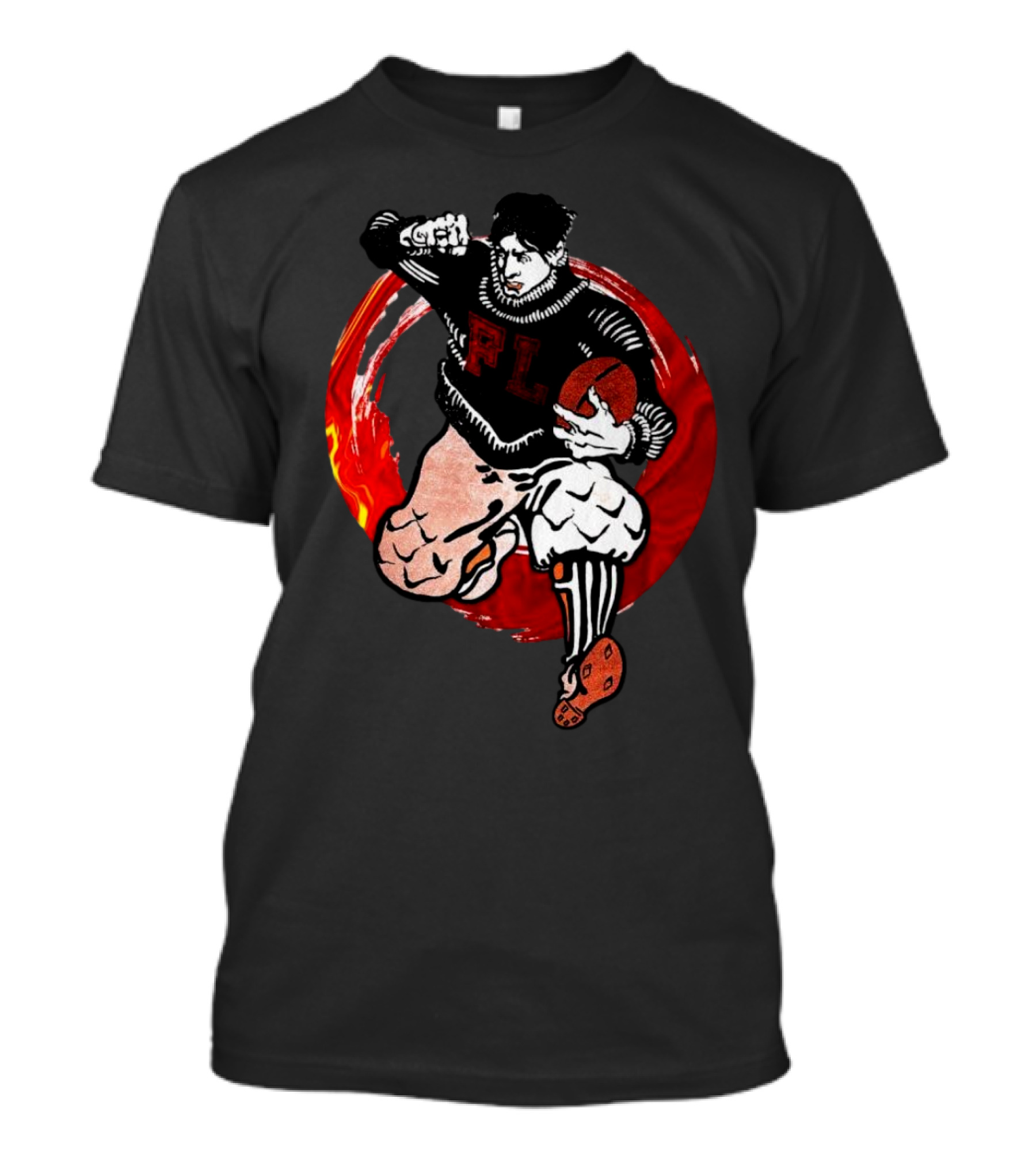Flil Academy Football Player Stiff Arm Action T-Shirt
