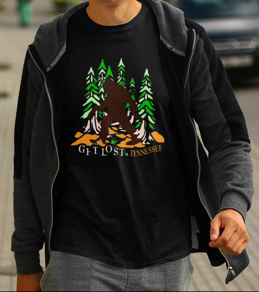 Get Lost In Tennessee Bigfoot Forest Adventure T-Shirt