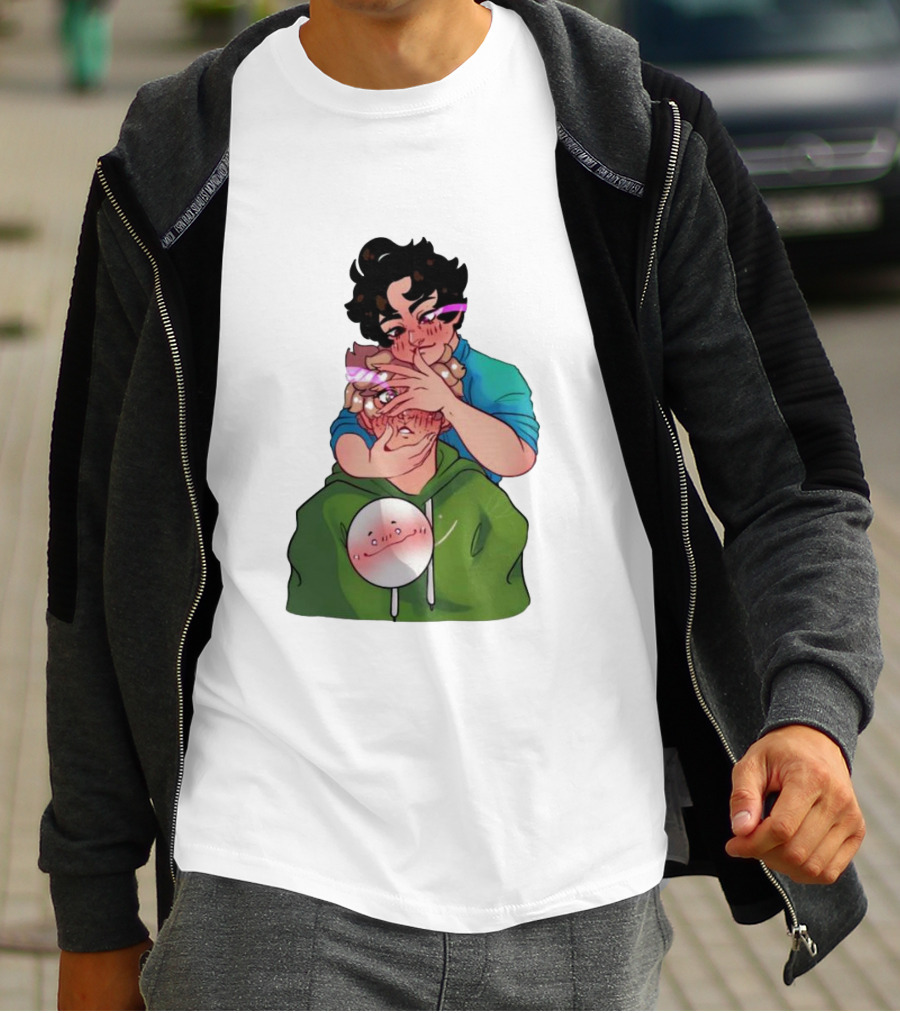DNF Cartoon Dream SMP Fanart Hoodie Boys Hugging T-Shirt