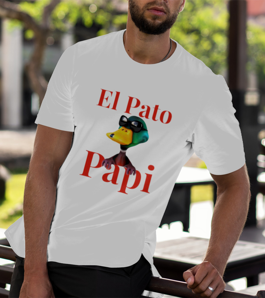 El Pato Papi Duck Character Sunglasses T-Shirt