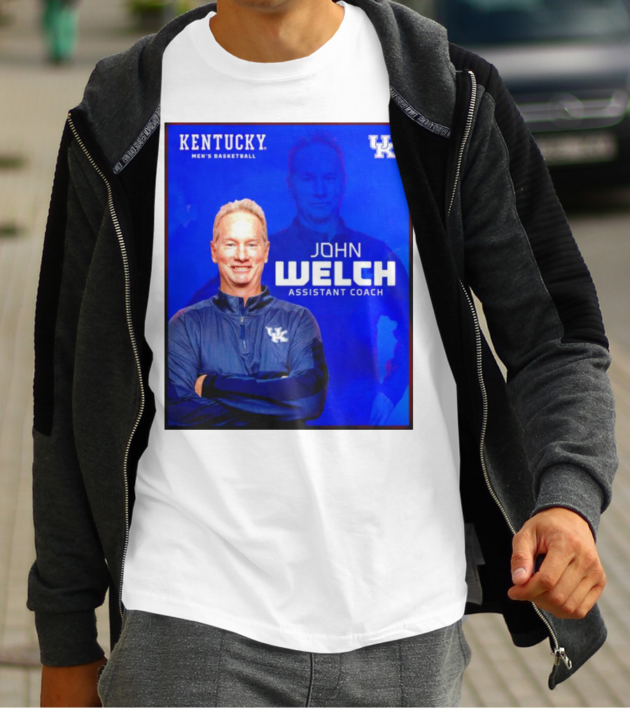 Kentucky Men's Basketball John Welch Assistant Coach UK T-Shirt