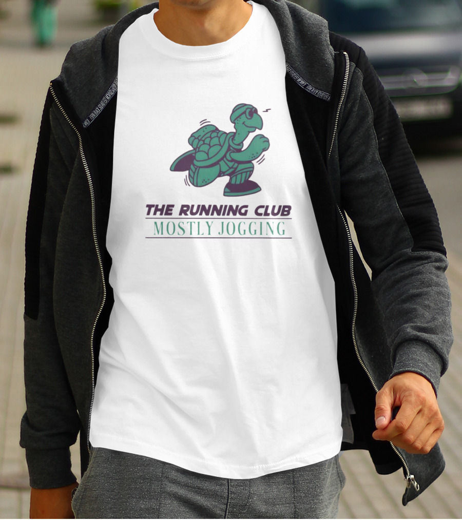 The Running Club Mostly Jogging Turtle T-Shirt