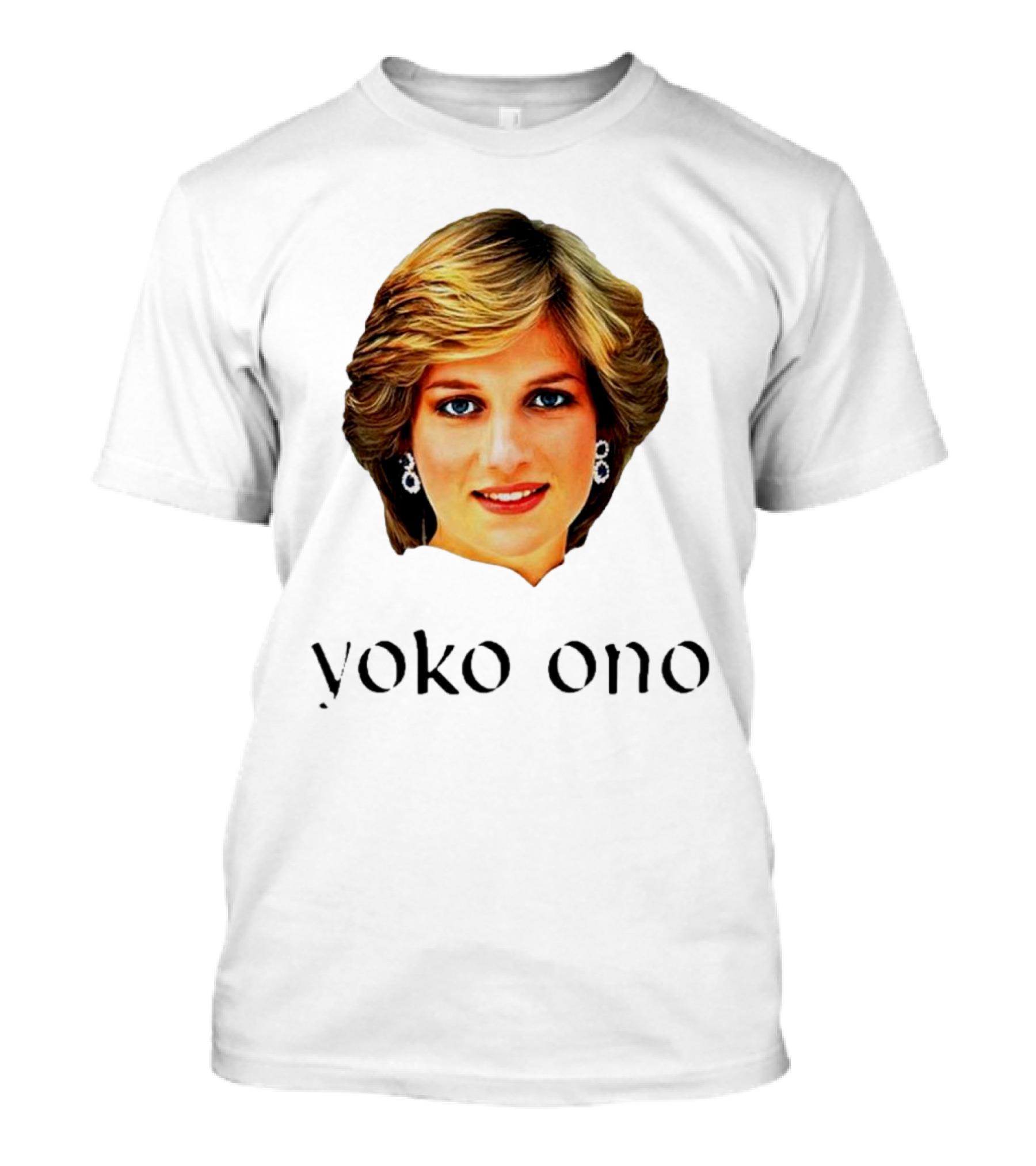 Yoko Ono Diana Iconic Style Fusion T-Shirt