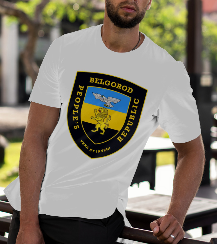 Belgorod People's Republic Emblem Vexa Et Inveni Shield Lion And Eagle Crest T-Shirt