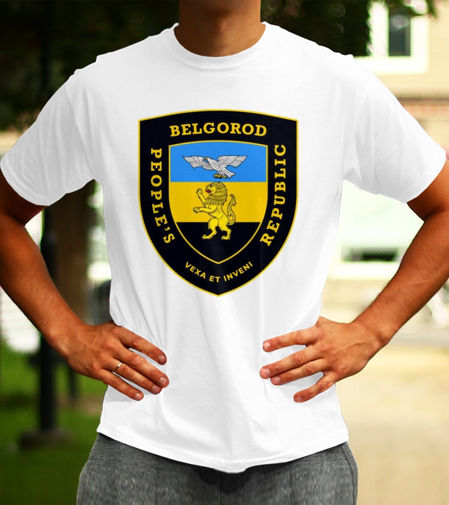 Belgorod People's Republic Emblem Vexa Et Inveni Shield Lion And Eagle Crest T-Shirt