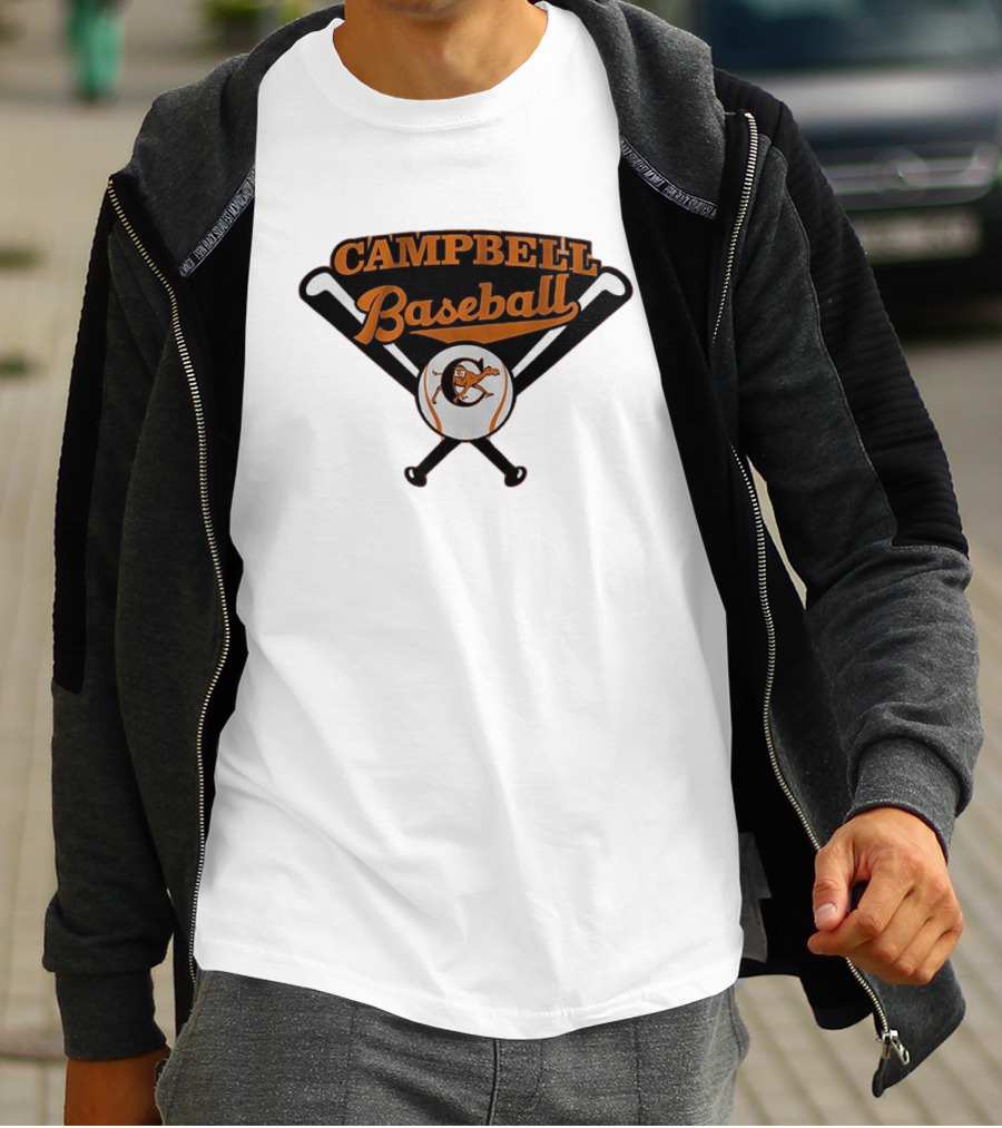 Campbell Baseball Campbell University Baseball Bats T-Shirt